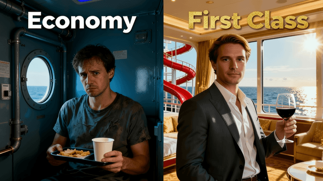 Economy vs first class comparison