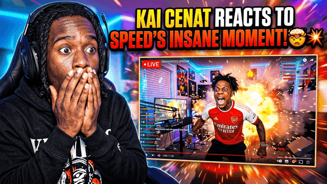 reaction thumbnail maker thumbnail example - reaction-kaicenat-speed