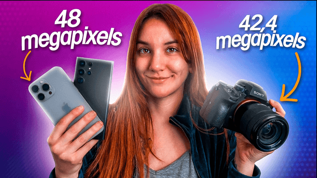 tech review thumbnail maker thumbnail example - tech-review-camera-megapixel-comparison