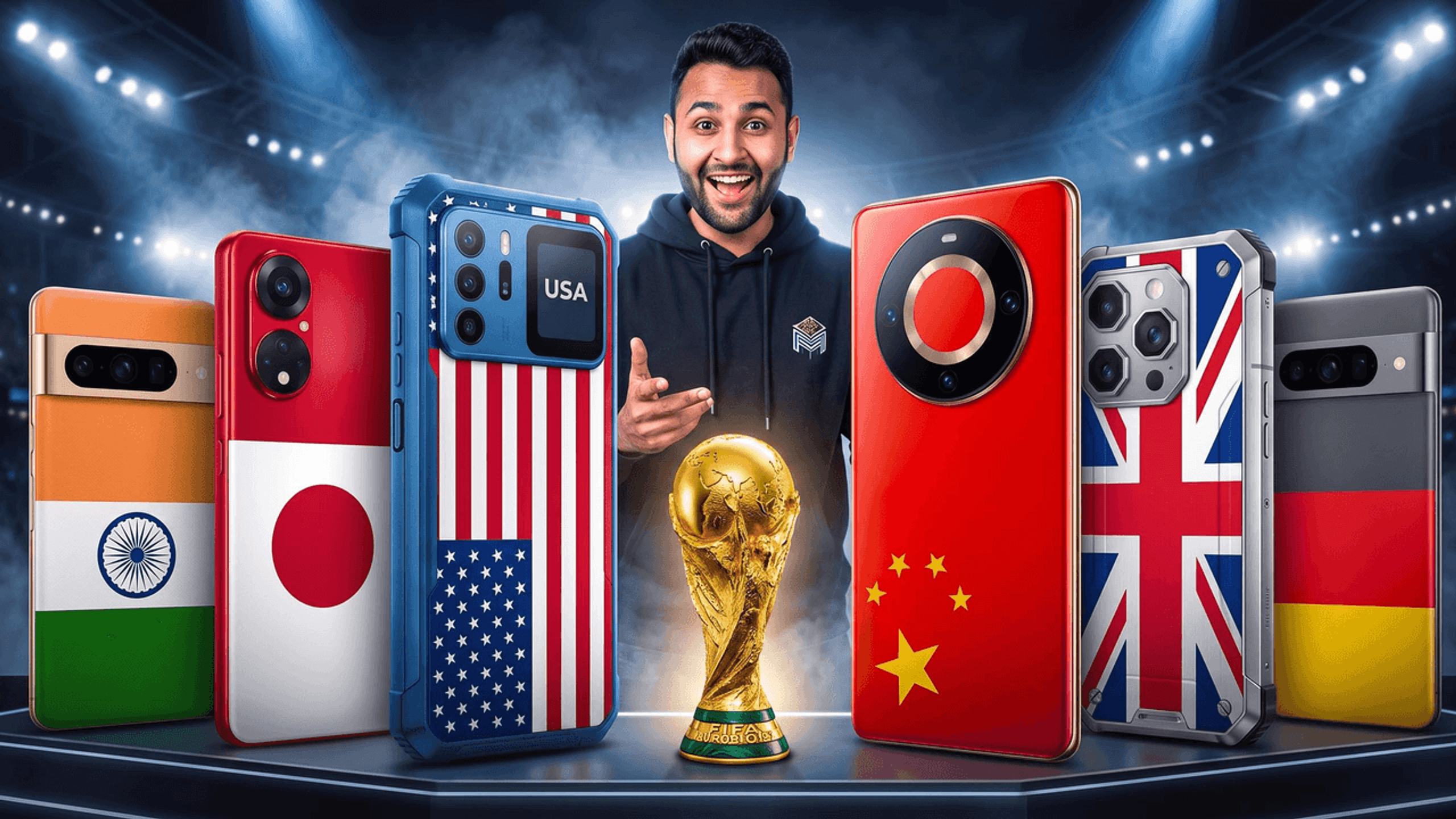 tech review thumbnail maker example